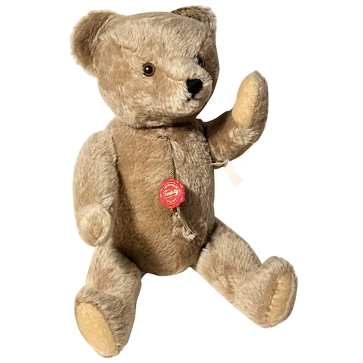 Vintage Hermann Teddy Original Bear With All ID - 22 In- Mohair - 5-way Jointed 1 Vintage Hermann Teddy Original Bear With All ID - 22 In- Mohair - 5-way Jointed