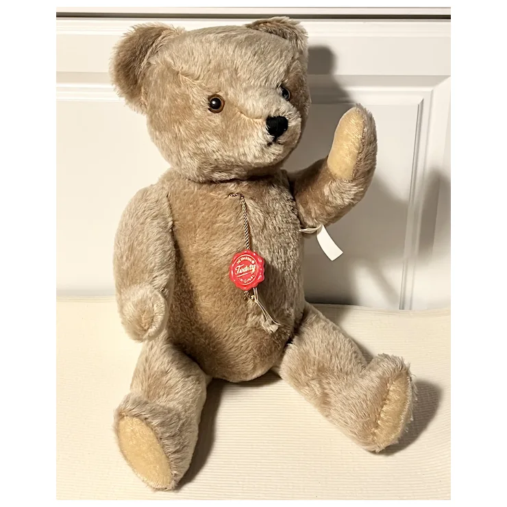 Vintage Hermann Teddy Original Bear With All ID - 22 In- Mohair - 5-way Jointed 2 Vintage Hermann Teddy Original Bear With All ID - 22 In- Mohair - 5-way Jointed - Image 2