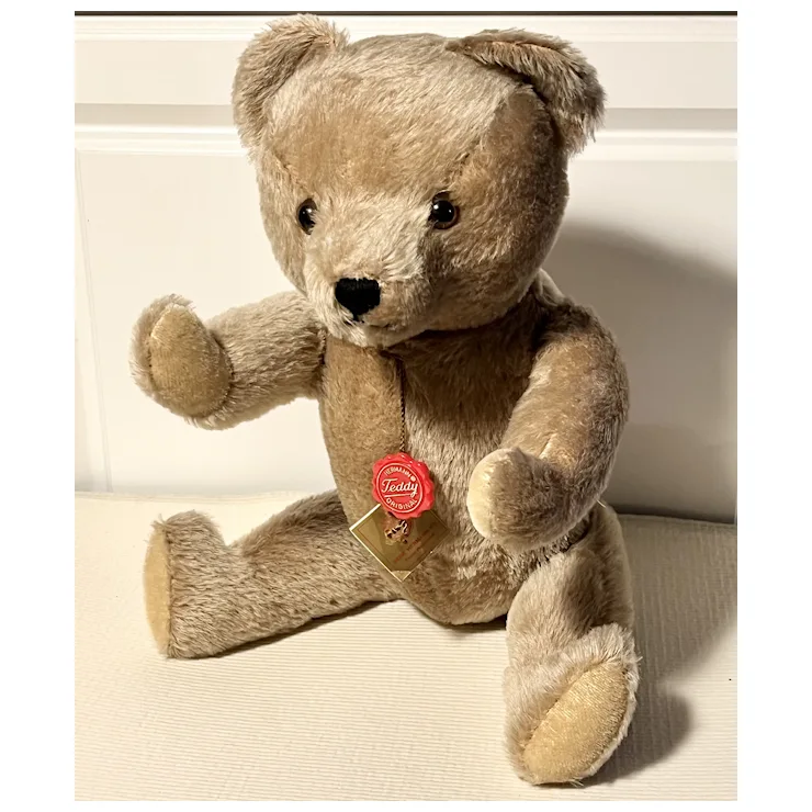 Vintage Hermann Teddy Original Bear With All ID - 22 In- Mohair - 5-way Jointed 5 Vintage Hermann Teddy Original Bear With All ID - 22 In- Mohair - 5-way Jointed - Image 5
