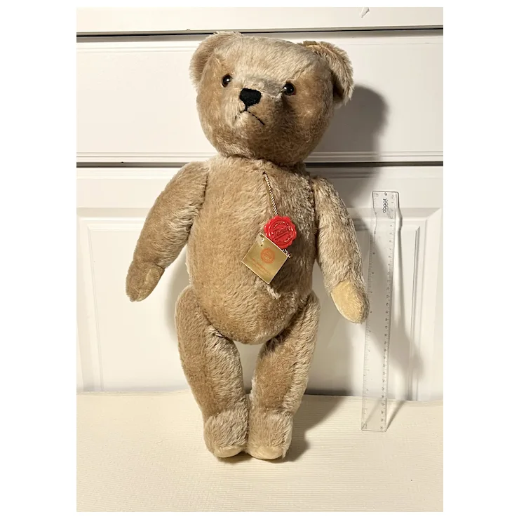 Vintage Hermann Teddy Original Bear With All ID - 22 In- Mohair - 5-way Jointed 6 Vintage Hermann Teddy Original Bear With All ID - 22 In- Mohair - 5-way Jointed - Image 6