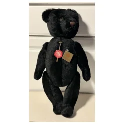 Vintage Hermann Teddy Original Bear All ID - 22" Tall - Black Mohair - 5-way Jointed - Very Pretty -Steiff Vintage Hermann Teddy Original Bear all pic 4o 7203a10.10 7643f952 f