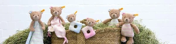 Steiff - GOTS Rosy Teddy Bear Brown/Pink -Organic Cotton 242151* 2 Steiff - GOTS Rosy Teddy Bear Brown/Pink -Organic Cotton 242151* - Image 2