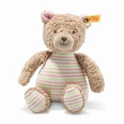 Steiff - GOTS Rosy Teddy Bear Brown/Pink -Organic Cotton 242151*